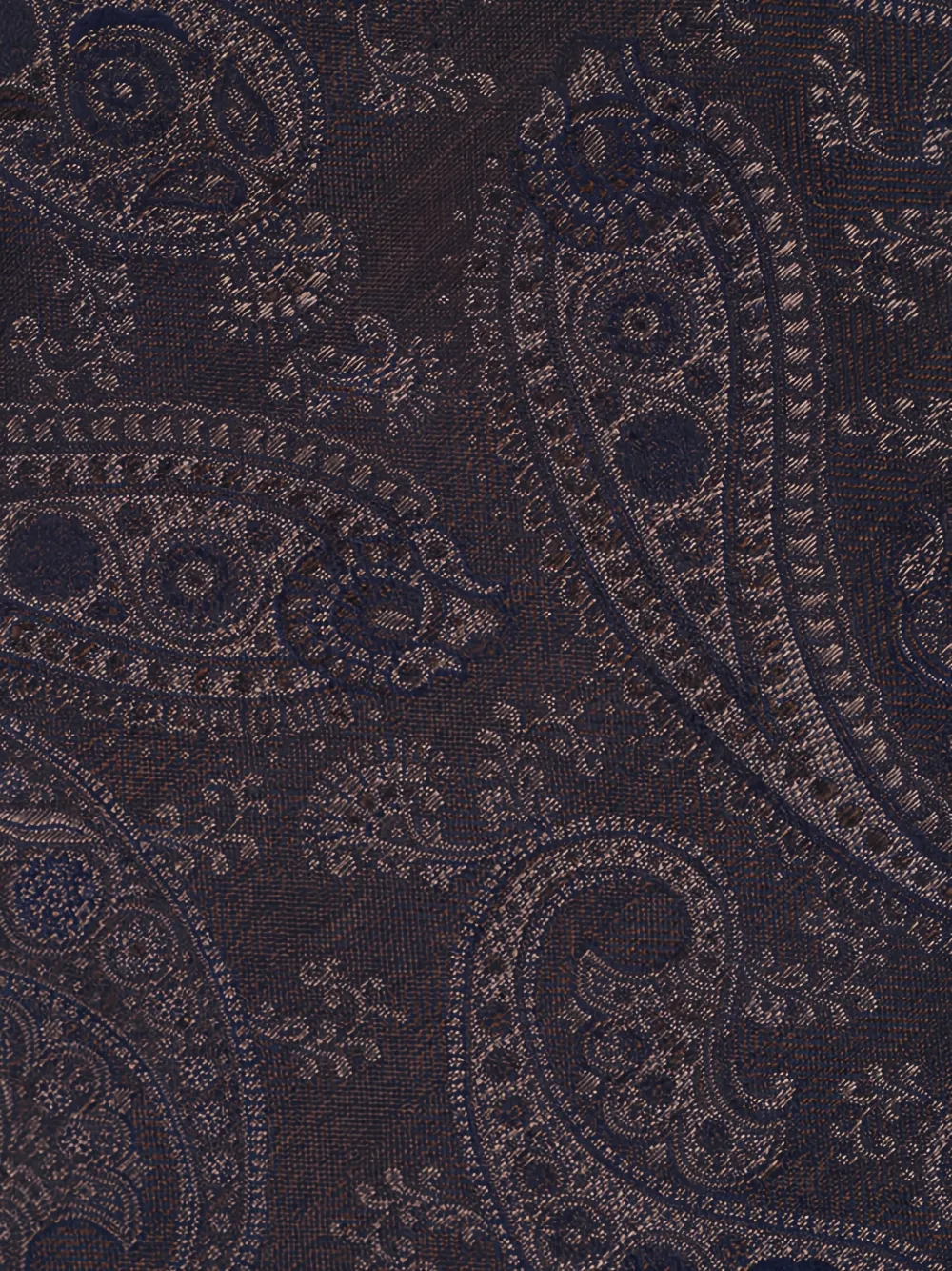 Canali Stropdas met paisley-print - Bruin