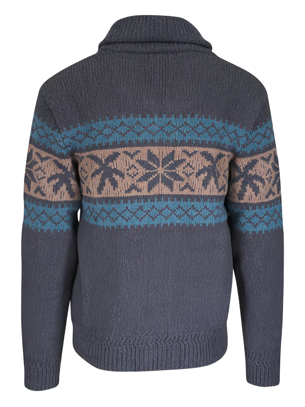 FAHERTY Surf To Snow Iron Coast zip snowflake knitwear | Cardigans | Image 2