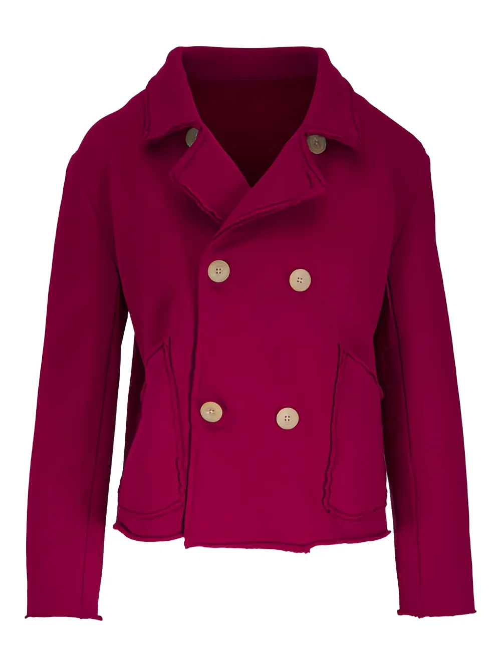 Frank & Eileen Belfast double-breasted crop jacket | Red | Image 1