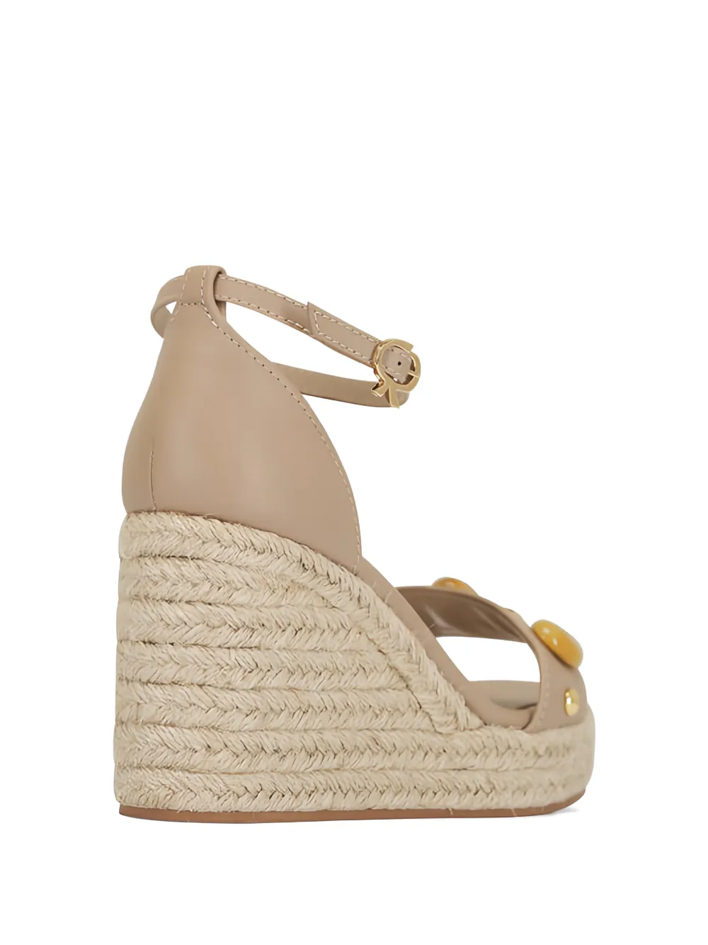 Gianvito Rossi Espadrilles verfraaid met sleehak Beige