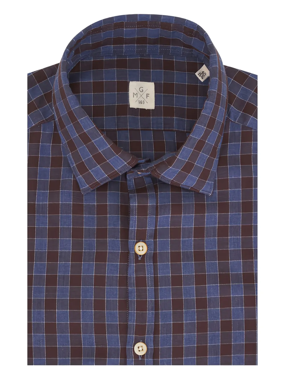 GMF965 checked shirt - Blau