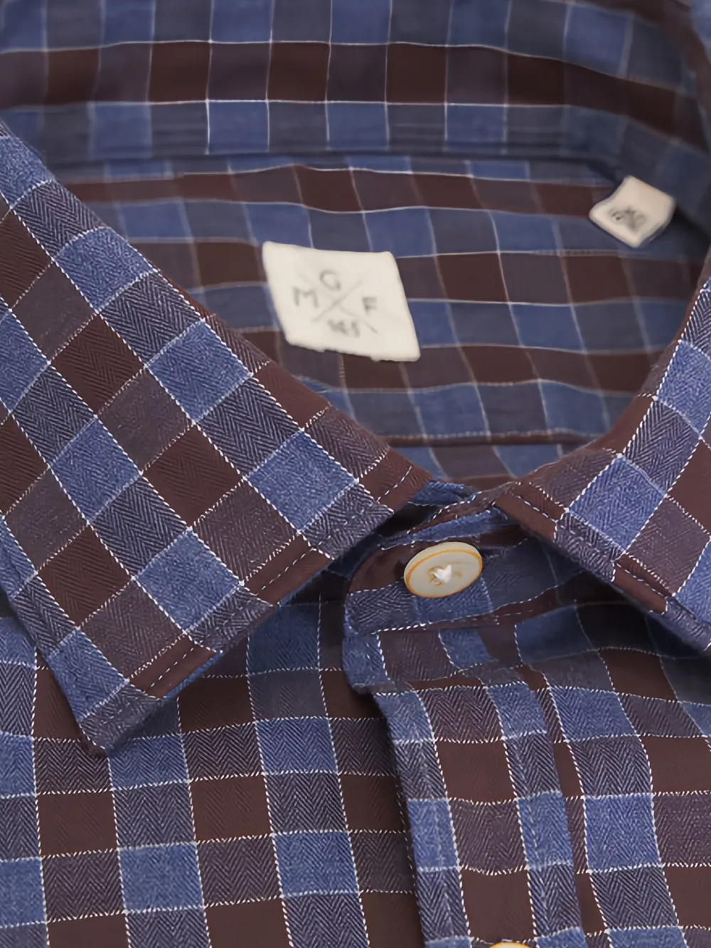 GMF965 Geruit overhemd - Blauw