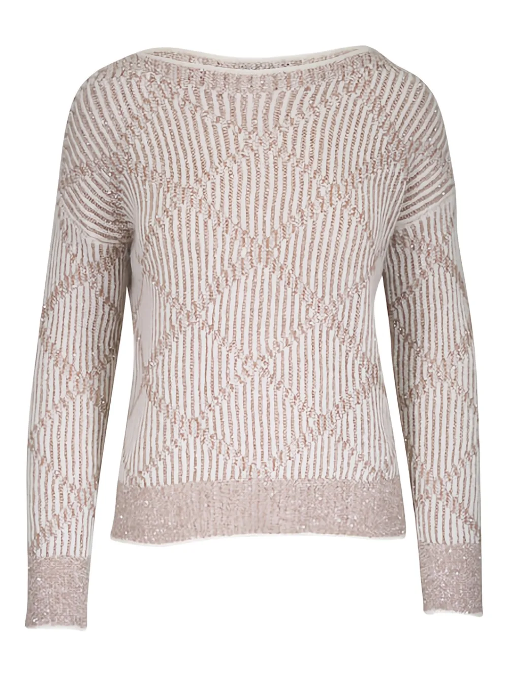 D.Exterior Maglione con paillettes - Toni neutri