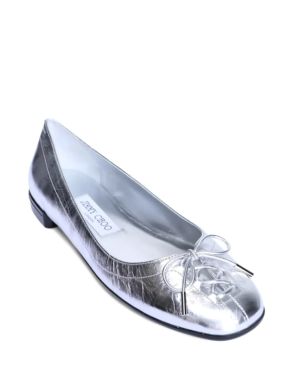 Jimmy Choo Scarlett ballerina's Zilver