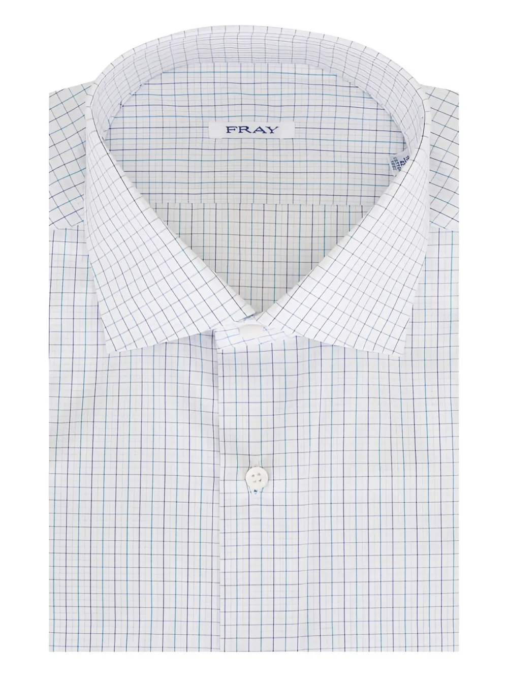 Fray checked shirt - White