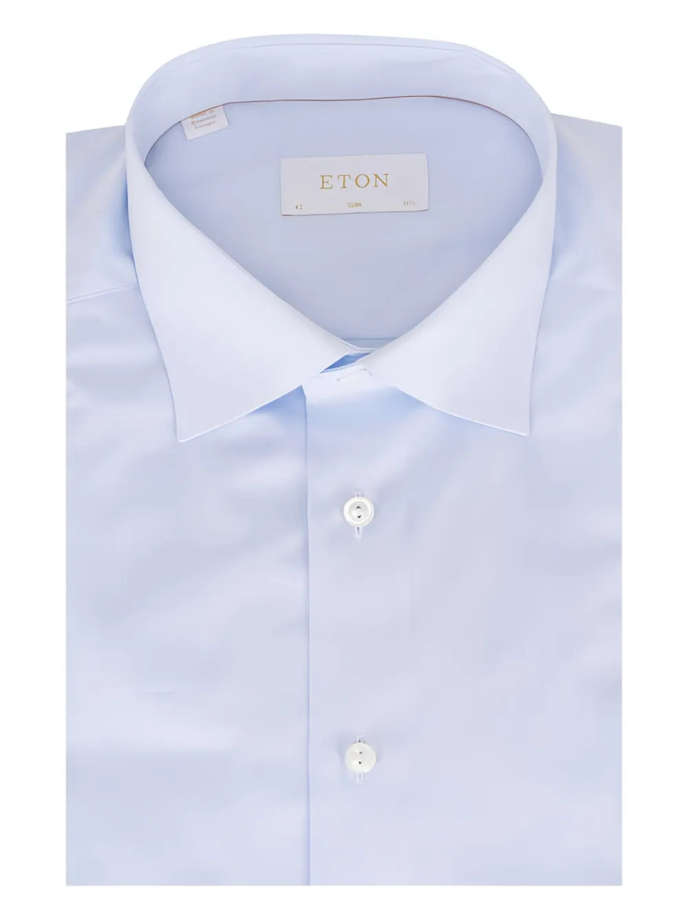 Eton point-collar long-sleeve shirt - Blue