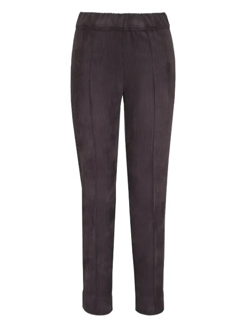D.Exterior corduroy-texture trousers