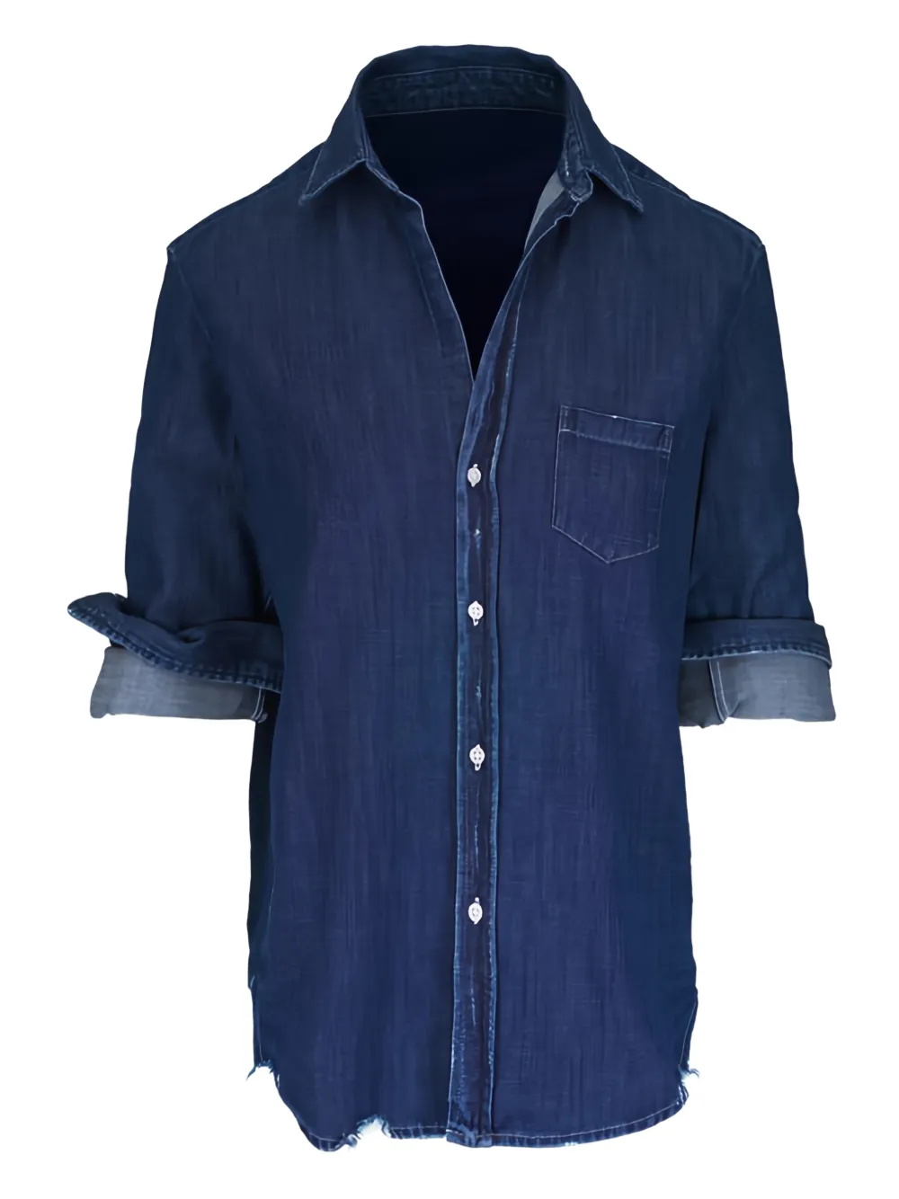 Frank & Eileen Camicia con bottoni - Blu