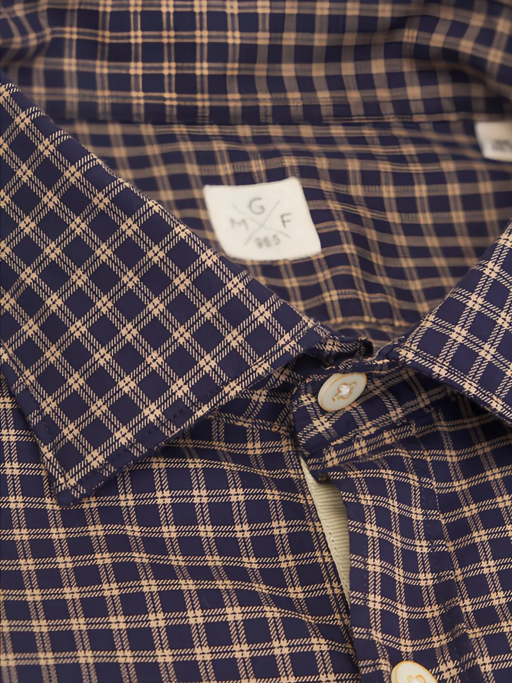 GMF965 Geruit overhemd - Blauw