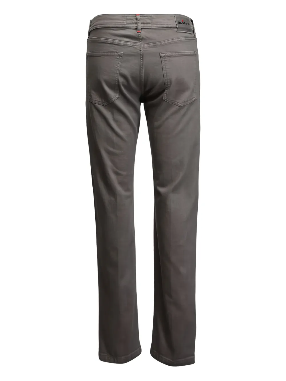 Kiton Broek met afwerking - Grijs
