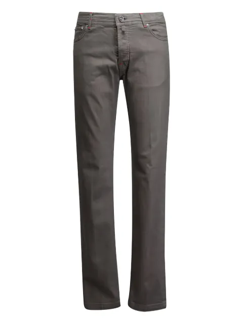 Kiton topstitching trousers