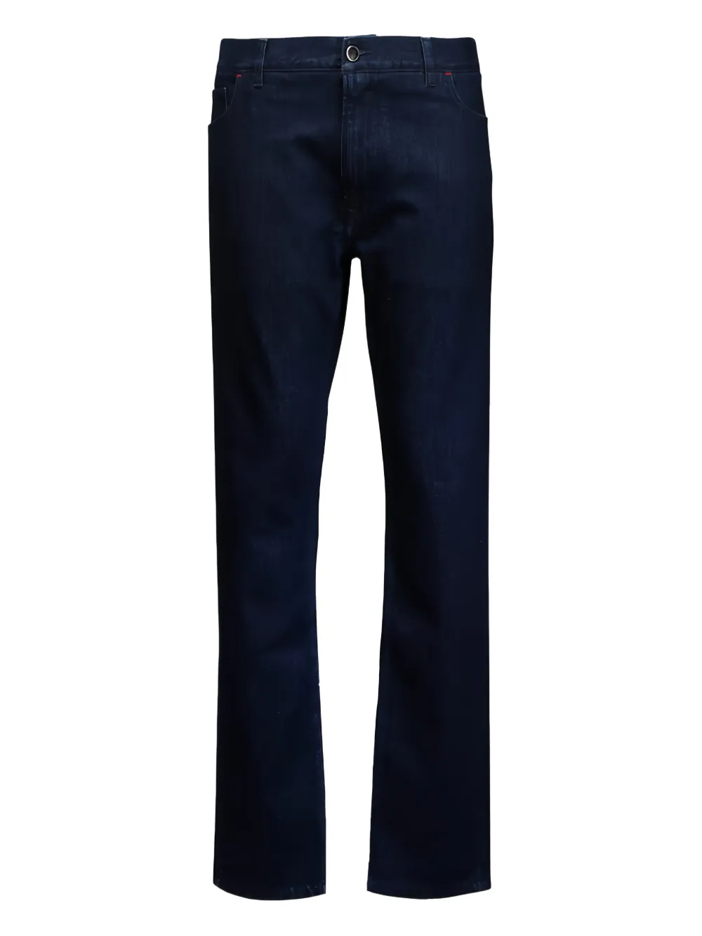Isaia Jeans con applicazione - Blu