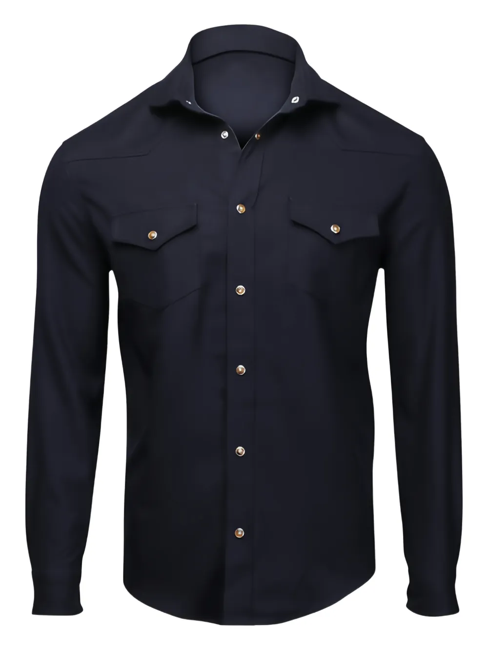 Marco Pescarolo buttoned chest-pocket shirt - Blue