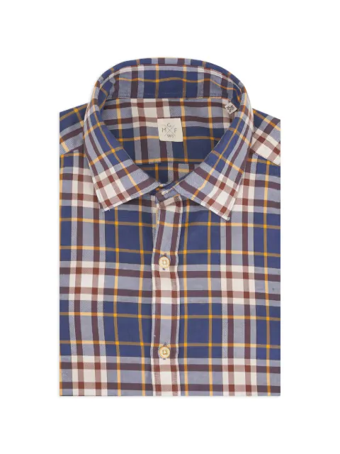 GMF965 plaid buttoned shirt