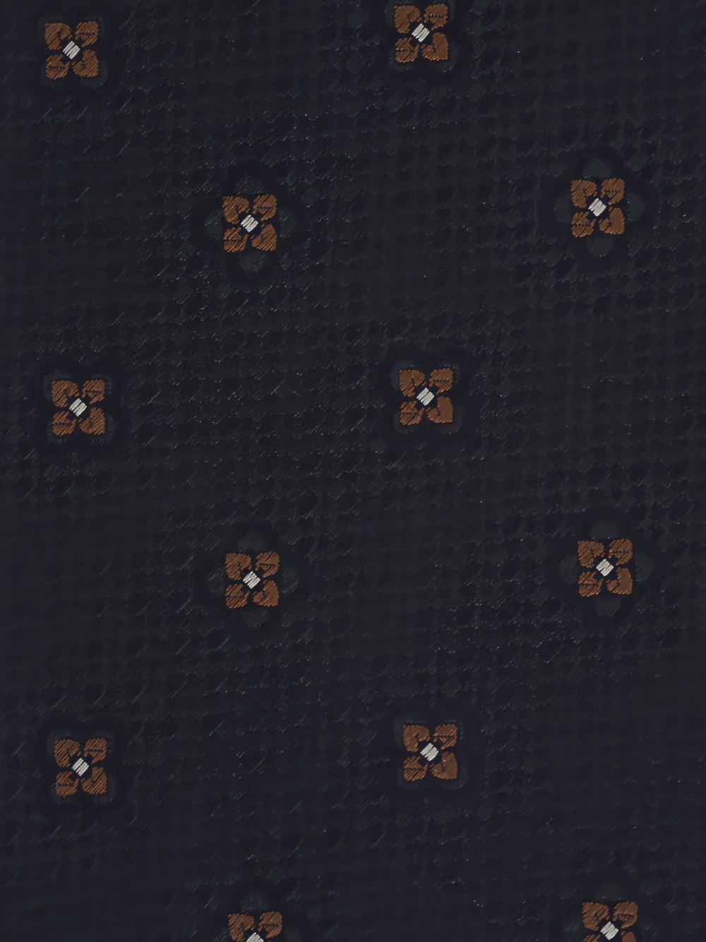 Isaia Floral-pattern Silk Tie In Brown