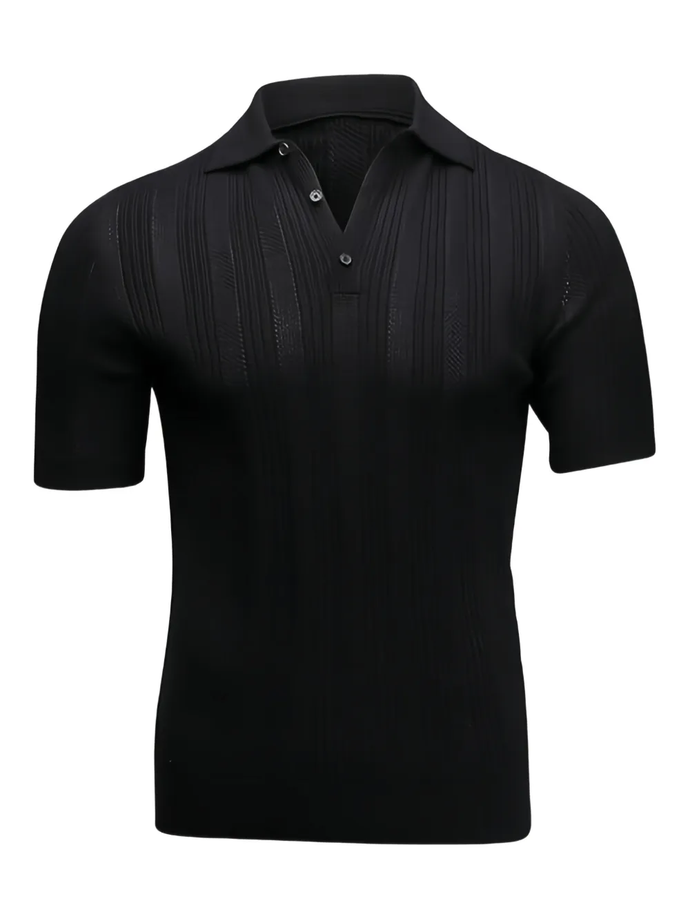 Isaia Polo nera - Nero