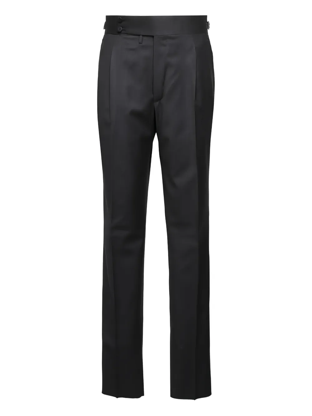 Isaia pleated wool trousers | Black | Image 1