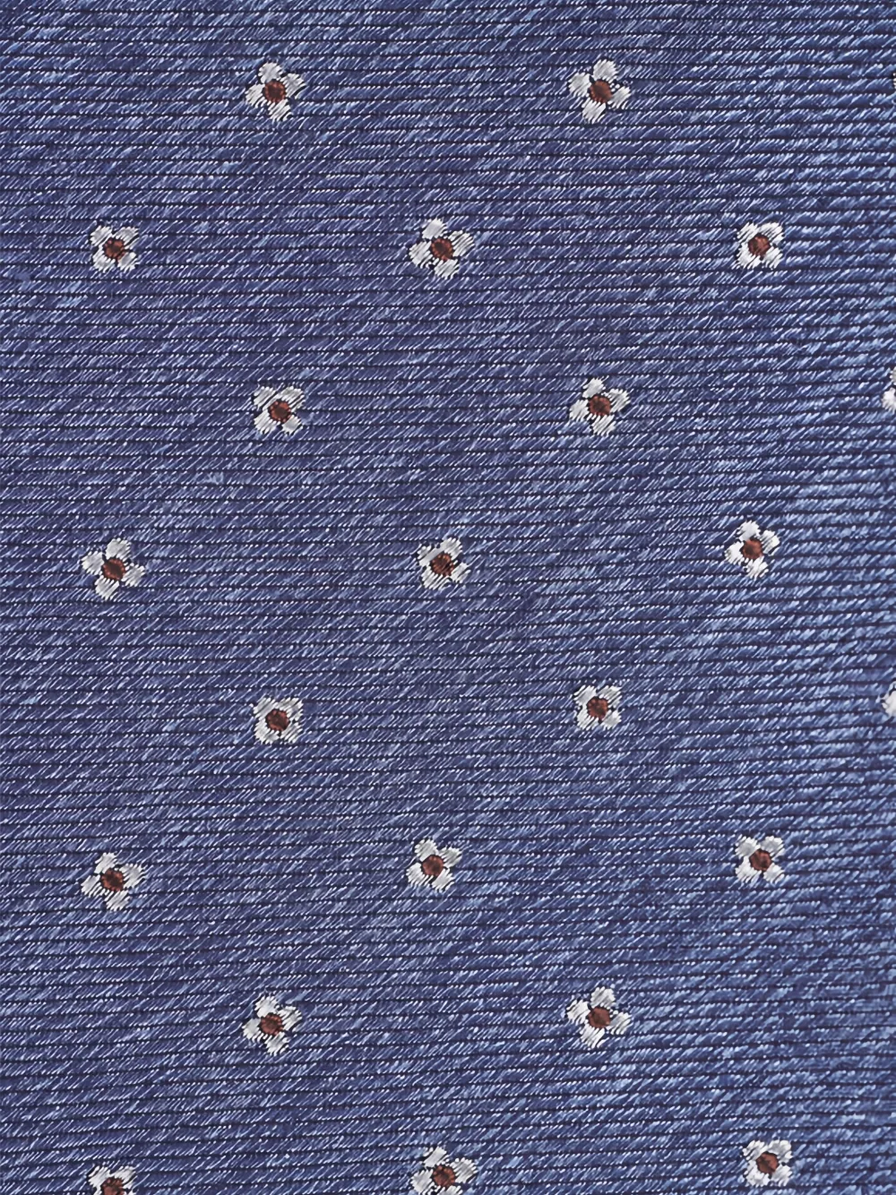 Paolo Albizzati Stropdas met bloemen - Blauw