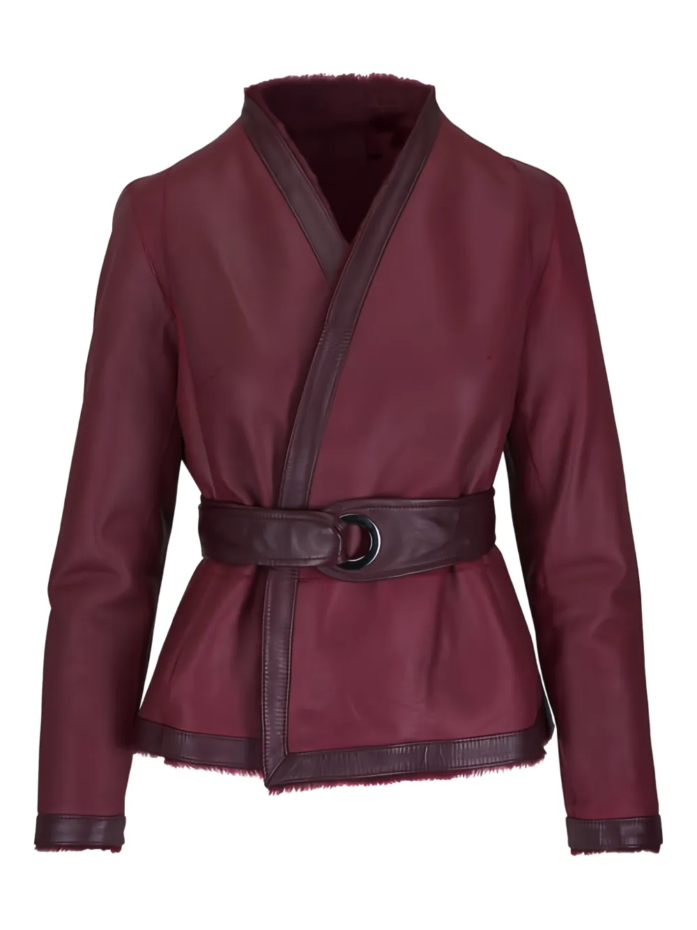  Kz_k Studio Kuji Belted Jacket - Purple 