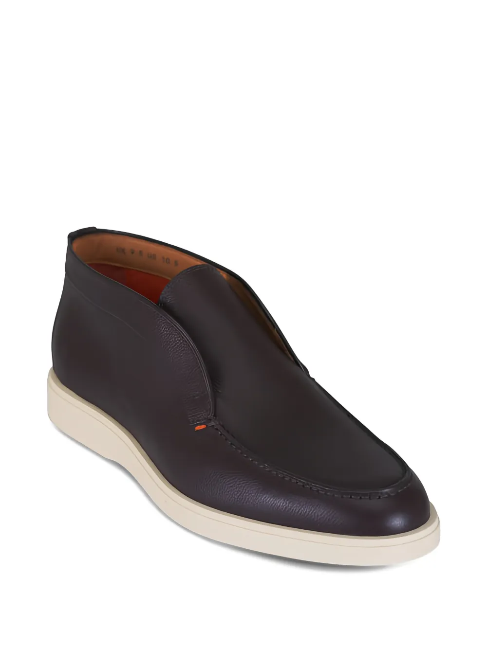 Santoni Leren laarzen Bruin