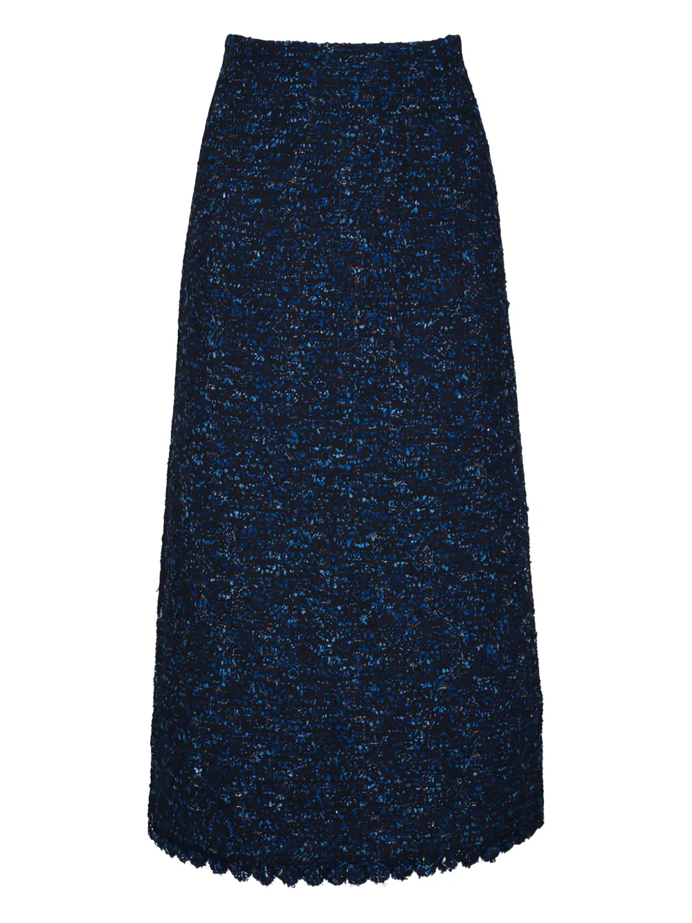 Lafayette 148 Cosmos bouclé midi skirt - Blau