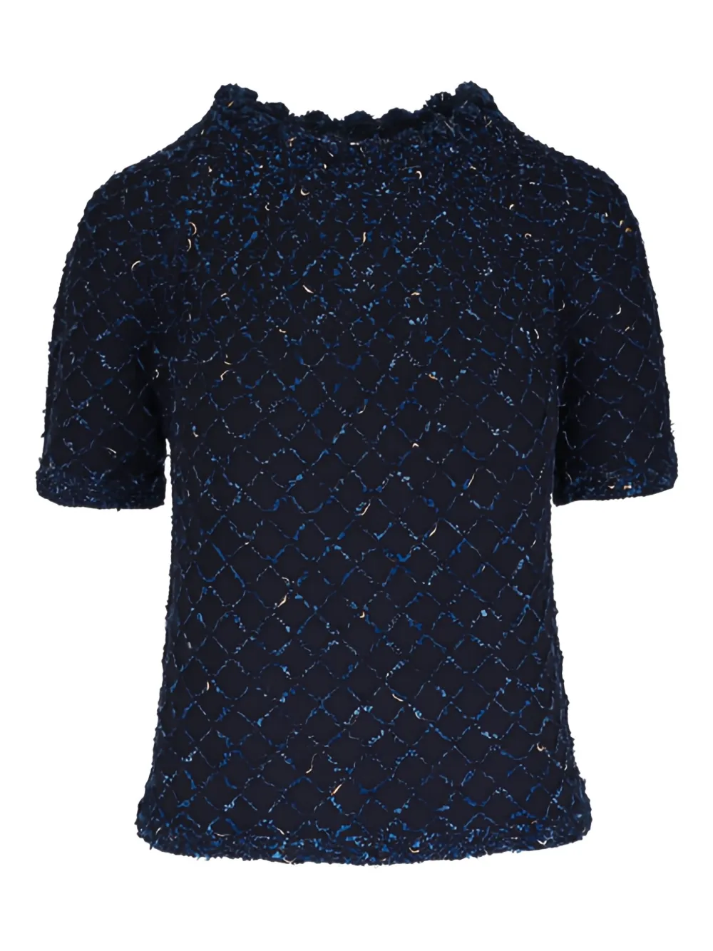 Lafayette 148 Top con maniche corte - Blu