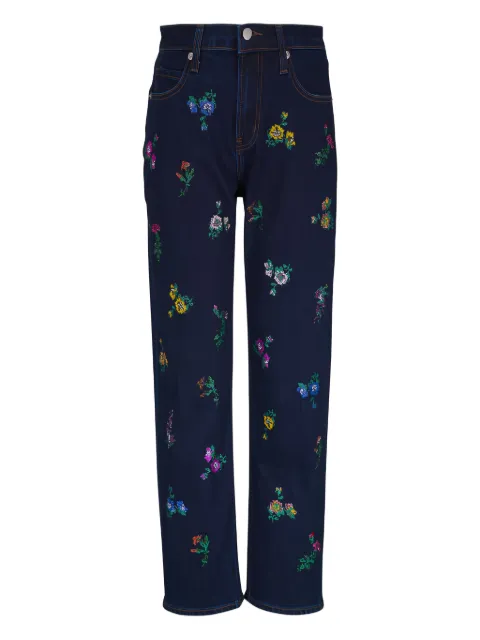 Libertine floral-embroidered trousers