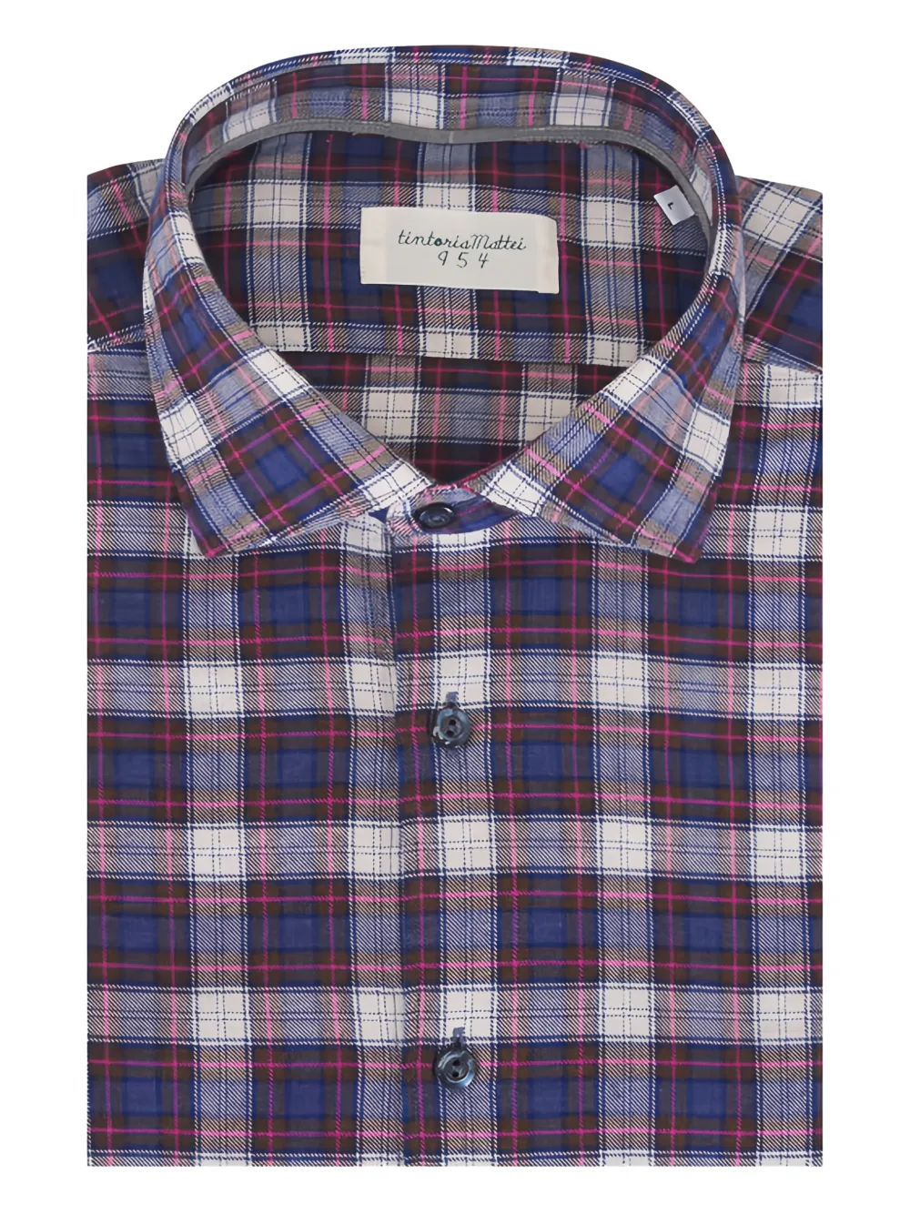 Tintoria Mattei チェック シャツ | ブルー | Image 1