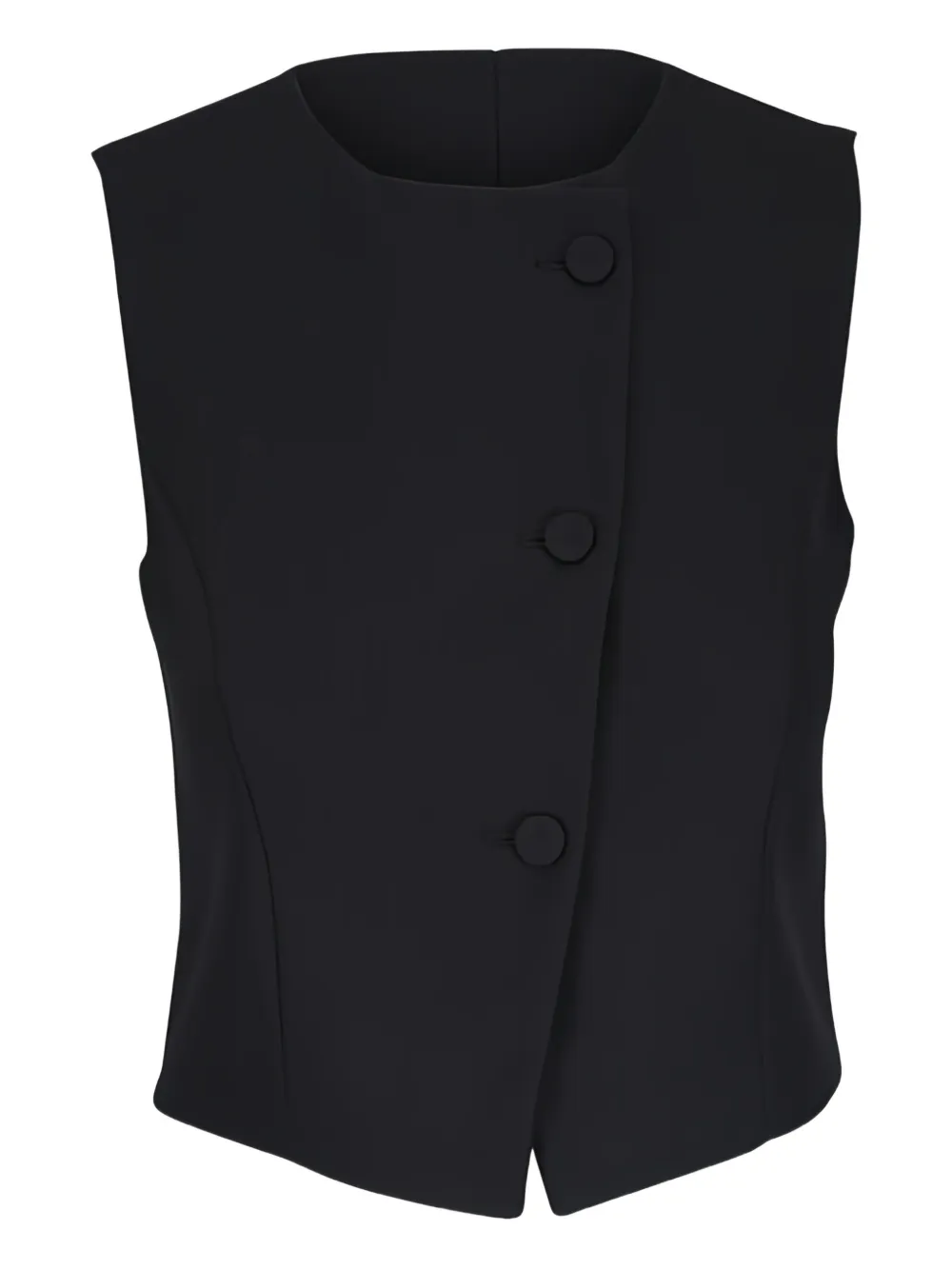 TWP chaleco con botones | negro | Image 1