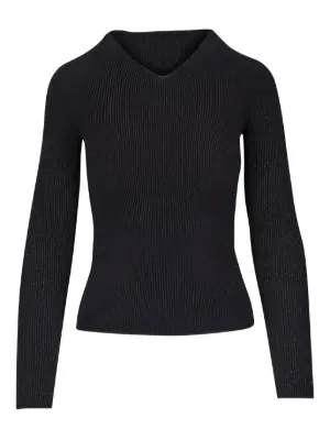 Ferragamo V-back silk-blend Top | Black | FARFETCH ZA