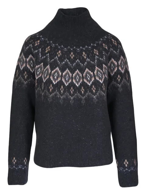 Vince Donegal Fair Isle patterned sweater
