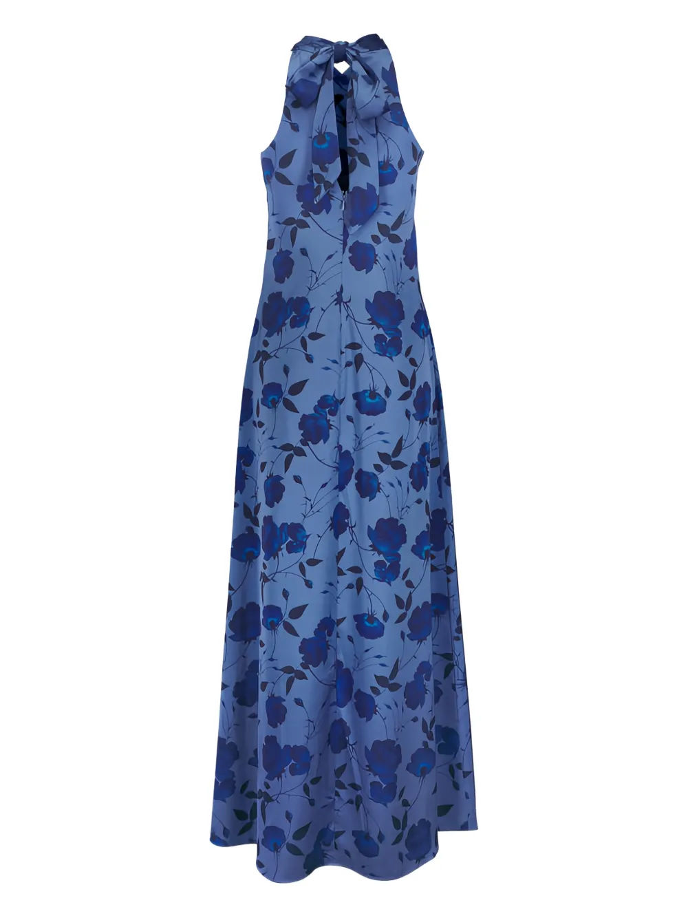 Sachin & Babi Maxi-jurk met halternek en bloemenprint - Blauw