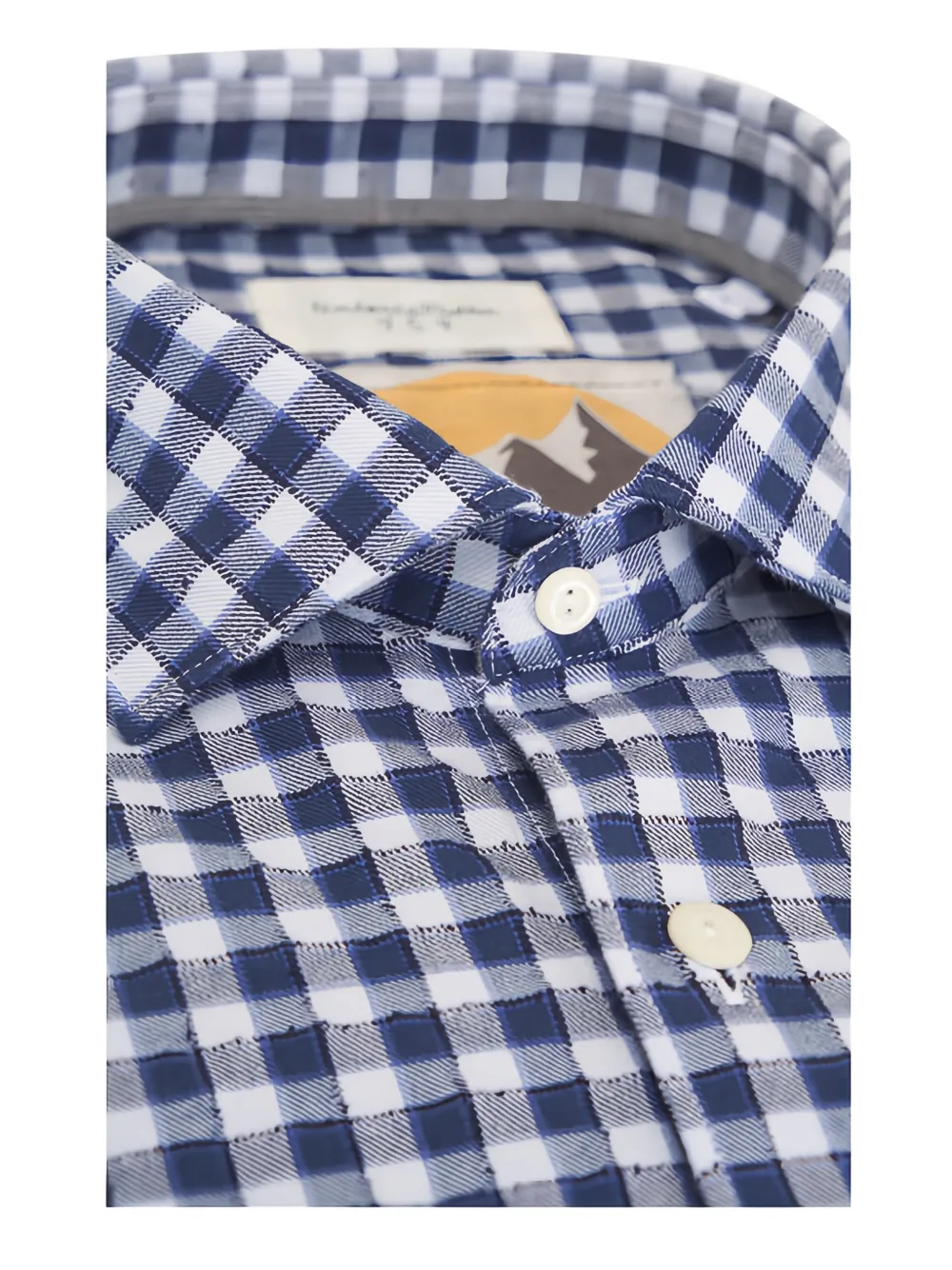 Tintoria Mattei checked shirt - Blauw