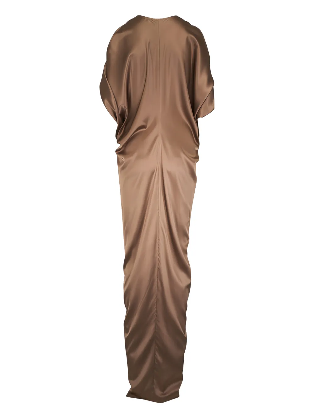 Zero + Maria Cornejo Gedrapeerde maxi-jurk - Bruin