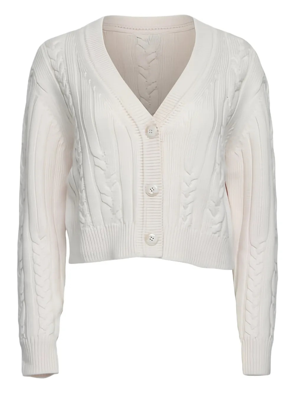 TWP Hemingway cable-knit buttoned cardigan - Neutrals