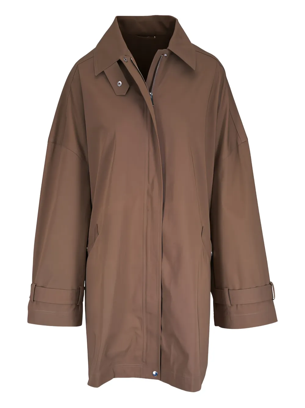 TOTEME veste en coton à fermeture zippée | marron | Image 1