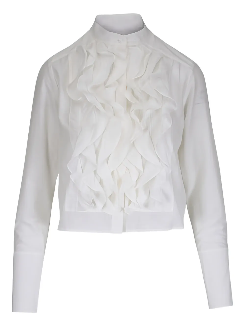 TWP Patti ruffled blouse - Neutrals