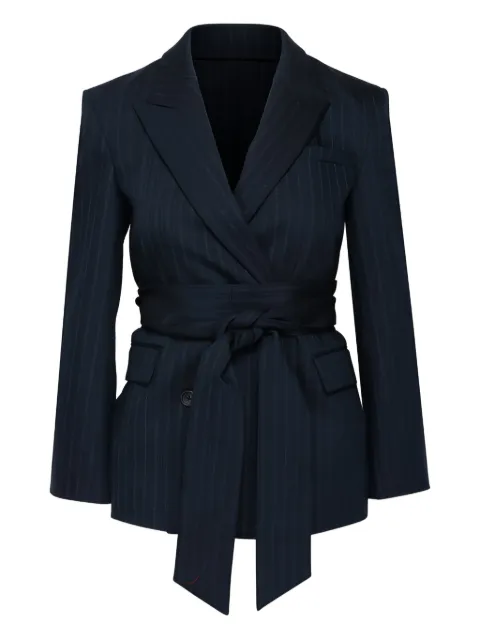 TWP Delancey pinstripe tie blazer
