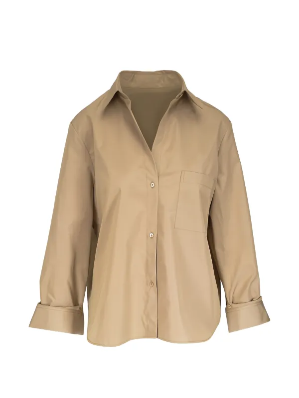 Twp Next Morning Chest-pocket Shirt in Neutrals