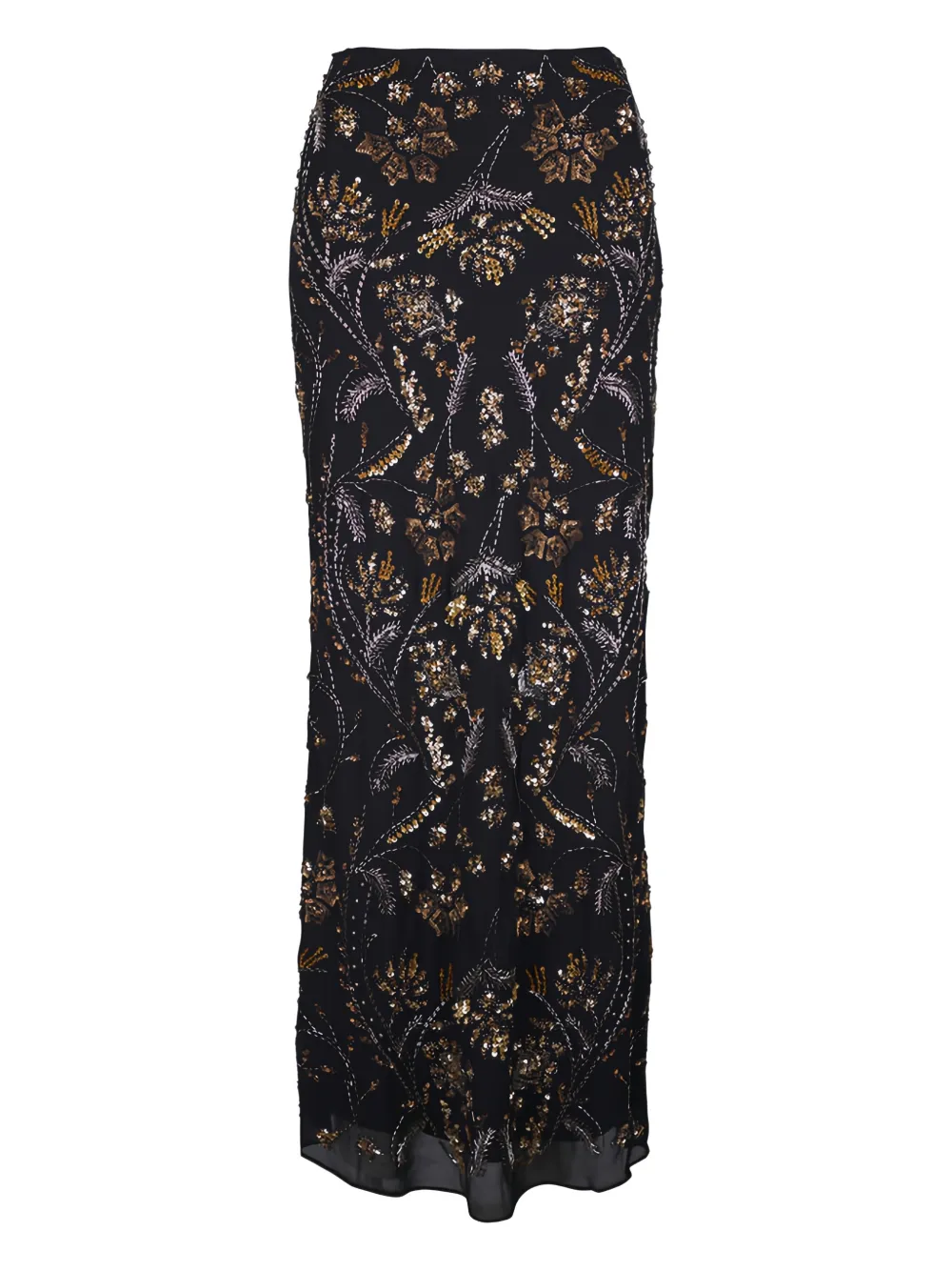 Veronica Beard Medina sequin-embellished maxi skirt - Nero