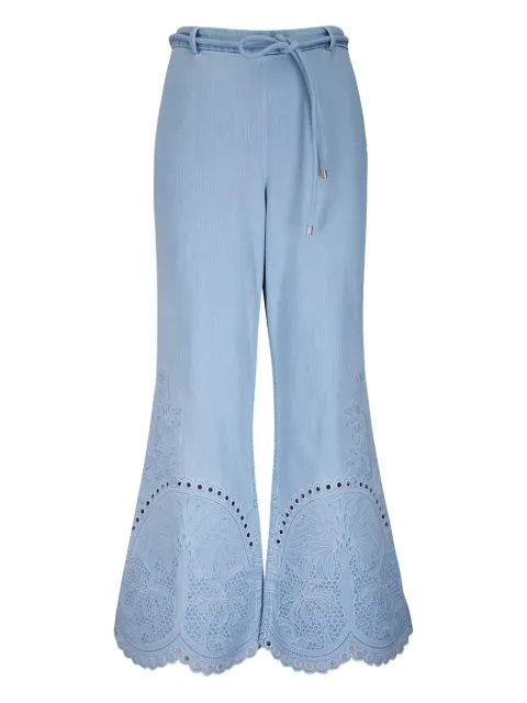 ZIMMERMANN eyelet-embroidered trousers