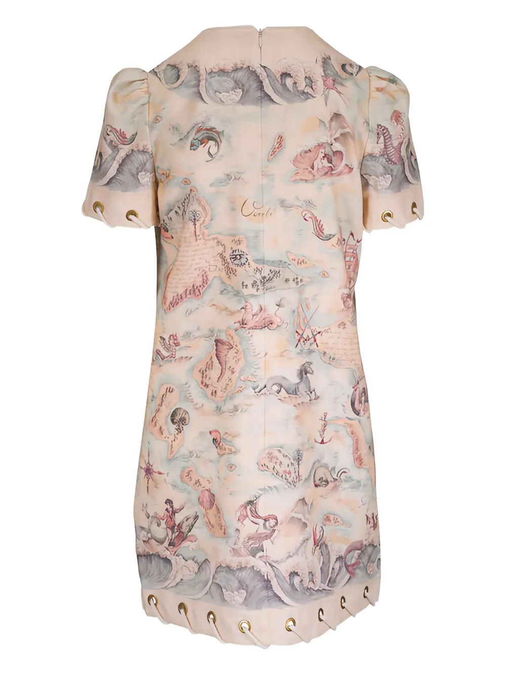 ZIMMERMANN Jurk met print - Beige