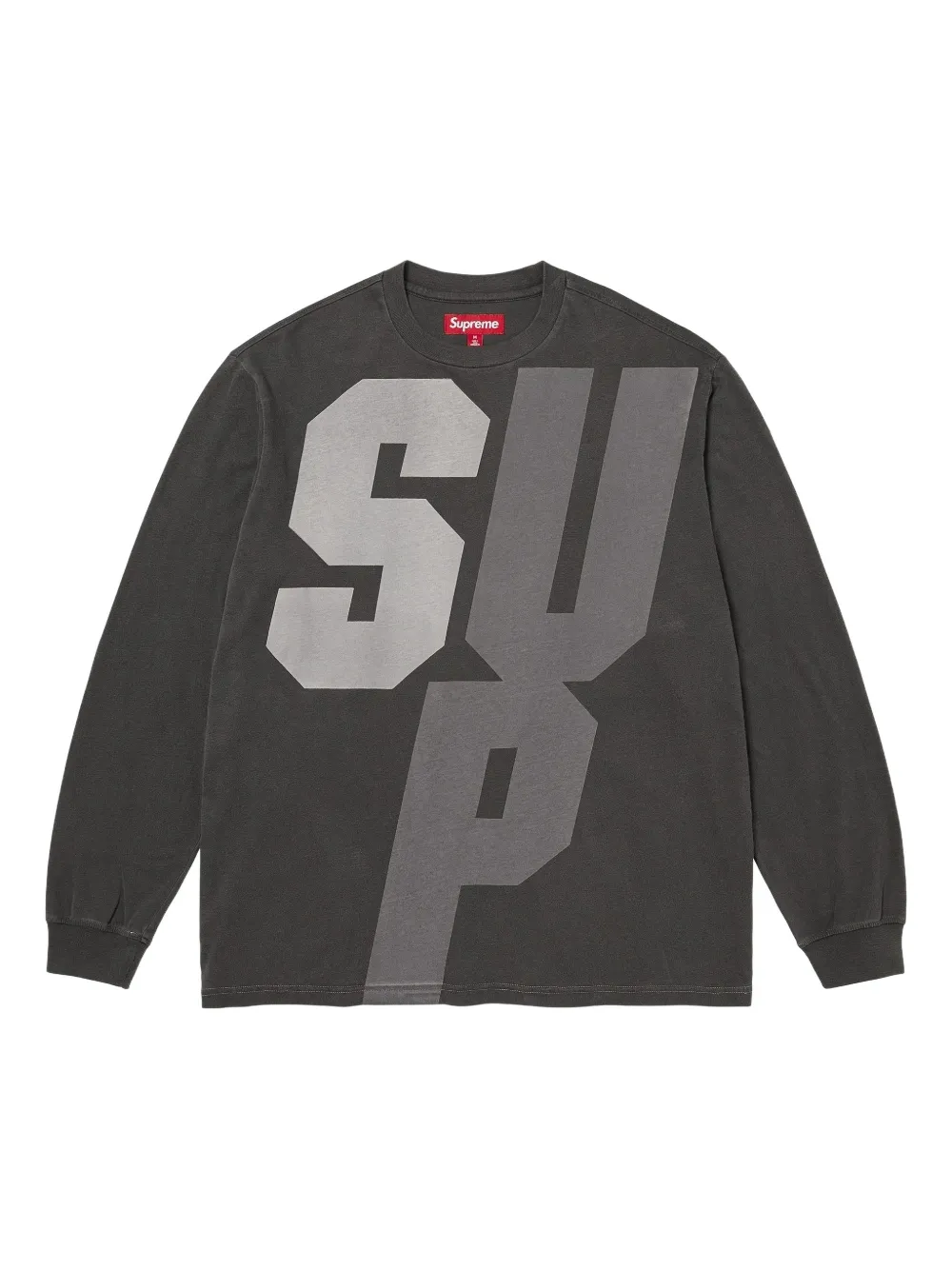 Supreme Reflective long-sleeve T-shirt - Grigio