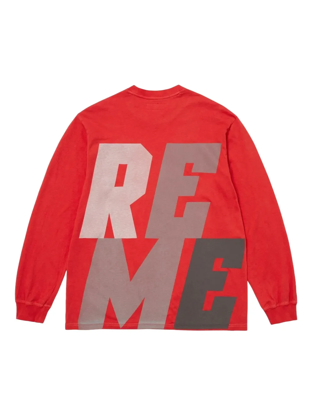 Supreme reflective long-sleeve T-shirt - Rood