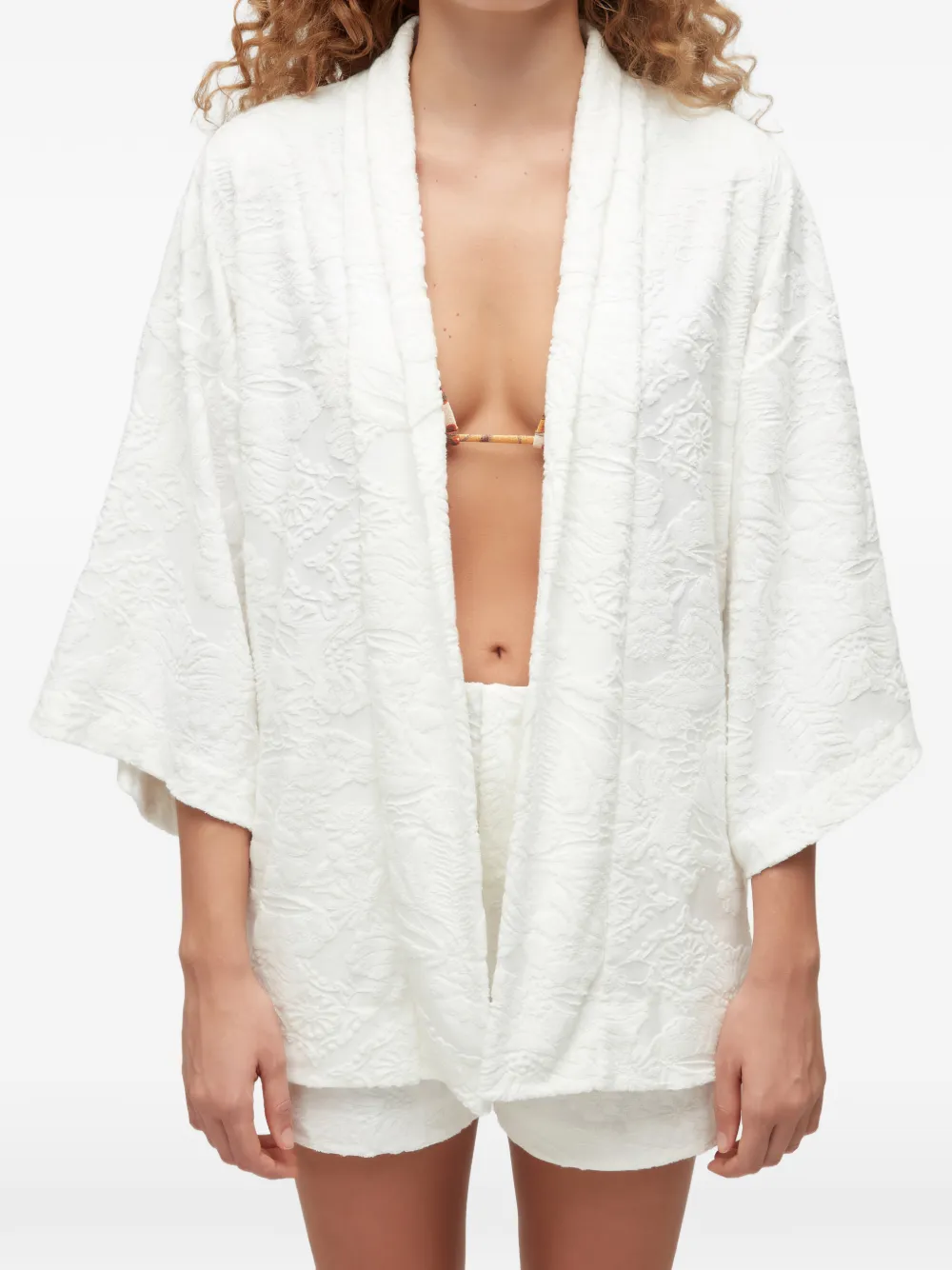  Osklen Jacquard Kimono - White 