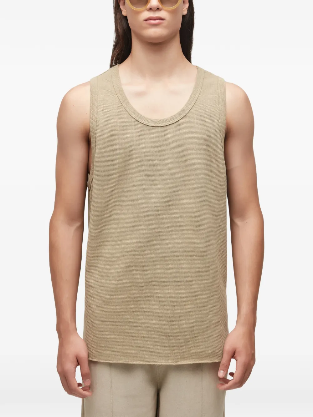 Osklen ribbed tank top - Nude