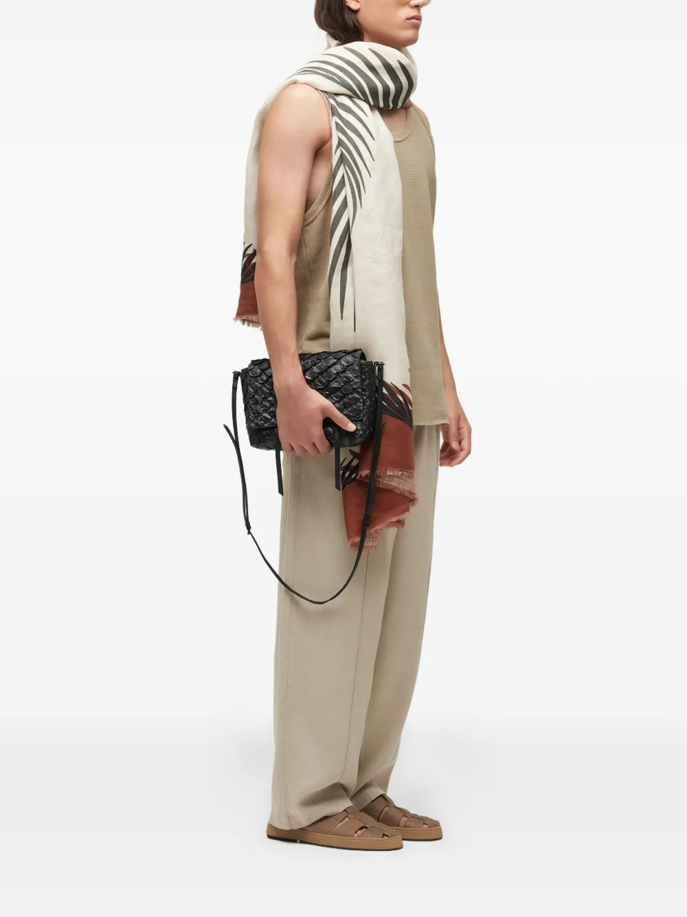 Osklen ribbed tank top - Beige