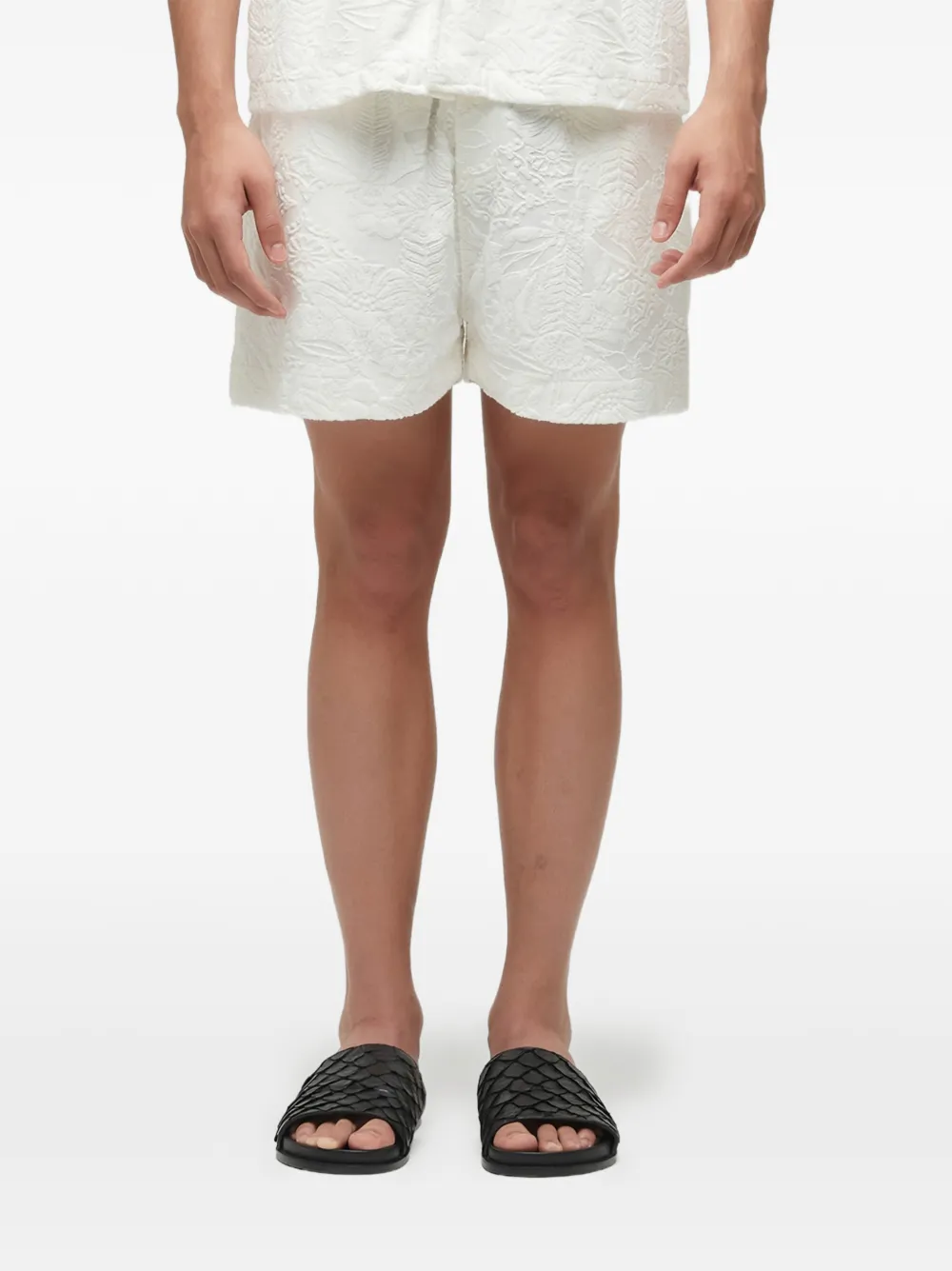 Osklen jacquard bermuda shorts | White | Image 1