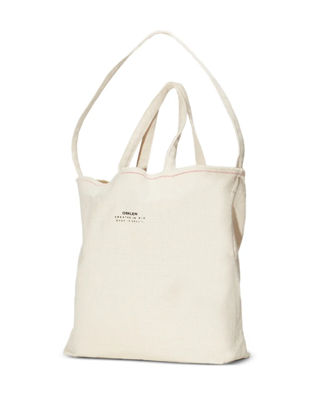  Osklen Topstitch Tote Bag - Neutrals 