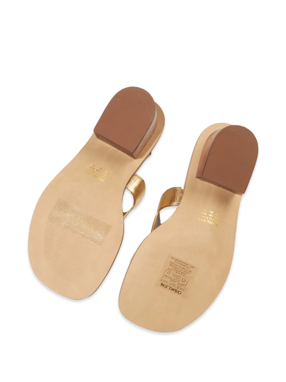 Osklen Calçadão sandalen met hak Goud